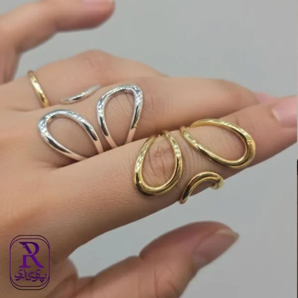 انگشتر مینیمال گلبرگ