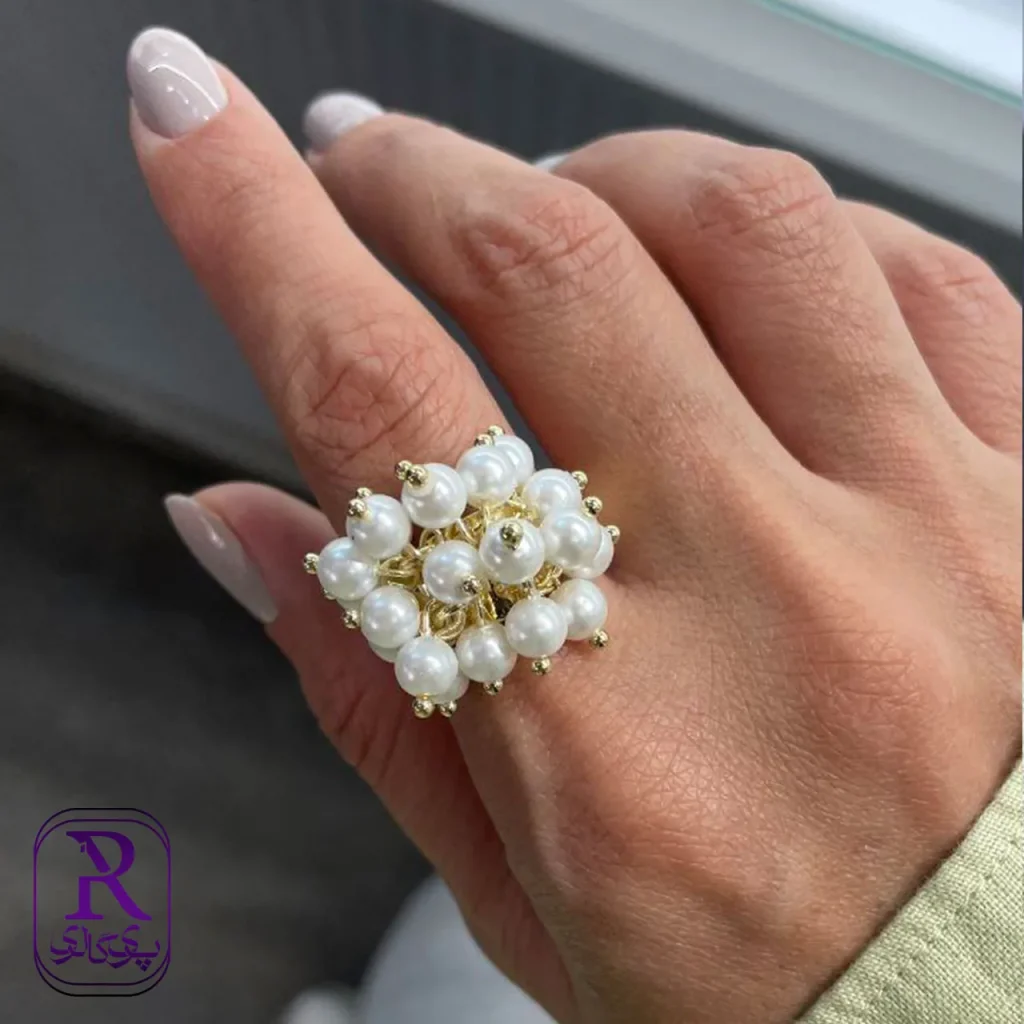 انگشتر گل مروارید