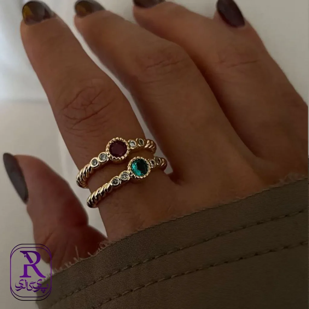 انگشتر مینیمال تک نگین