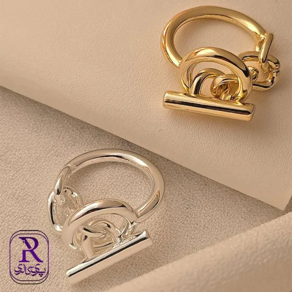 انگشتر مینیمال قفل