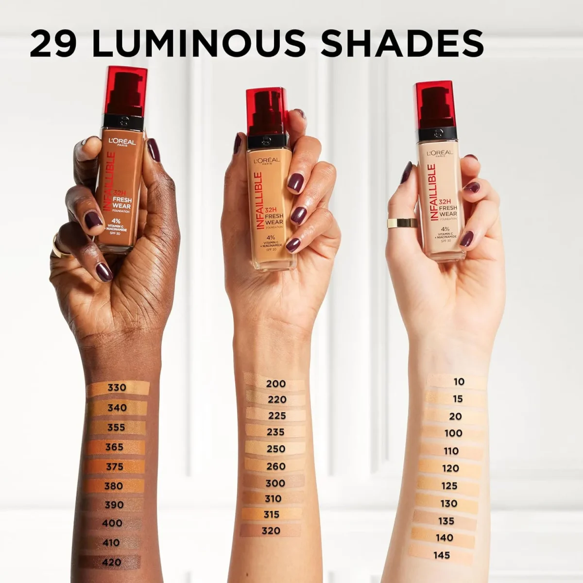 کرم پودر لورال LOREAL INFAILLIBLE شماره 120 حاوی ویتامین C و SPF25 - تصویر 2