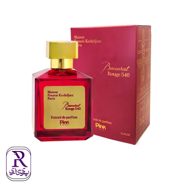 ادوپرفیوم پینک ویژوآل Pink مدل باکارات رژ اکستریت Baccarat Rouge 540 Extrait حجم 100 میلی لیتر