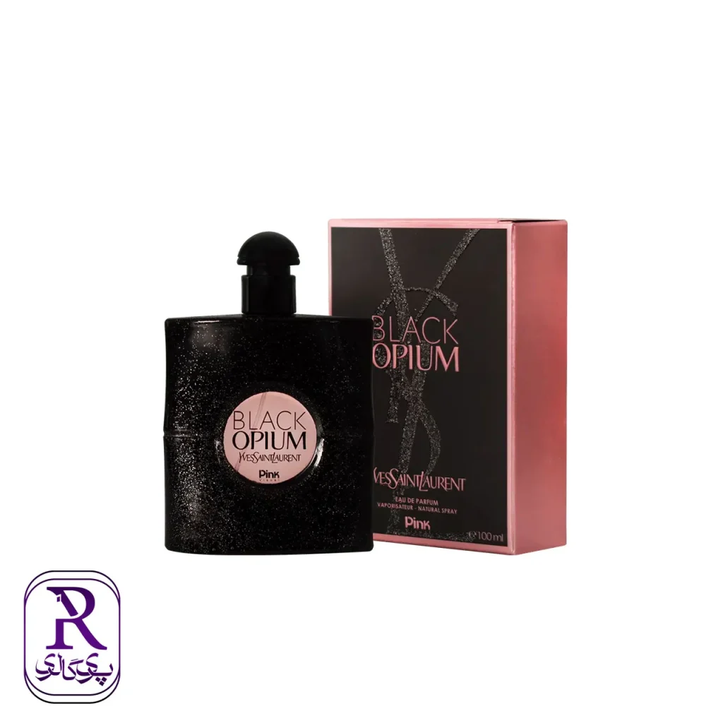 ادوپرفیوم زنانه پینک ویژوآل Pink مدل بلک اوپیوم Black Opium حجم 100 میلی لیتر