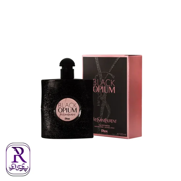 ادوپرفیوم زنانه پینک ویژوآل Pink مدل بلک اوپیوم Black Opium حجم 100 میلی لیتر