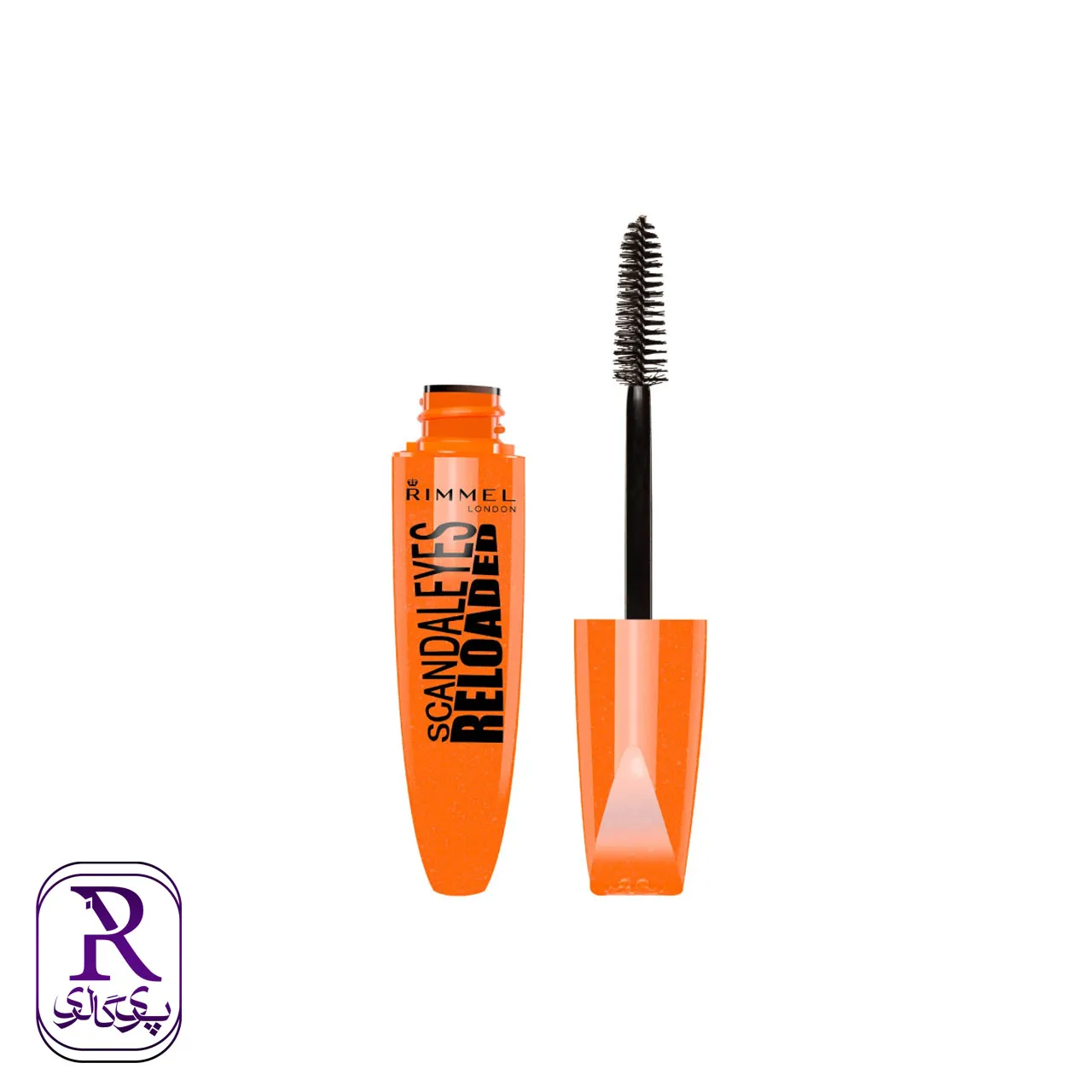 rimmel-london-scandaleyes-reloaded-mascara ریمل حجم دهنده ریمل لندن (نارنجی) مدل Scandaleyes Reloaded - تصویر 1