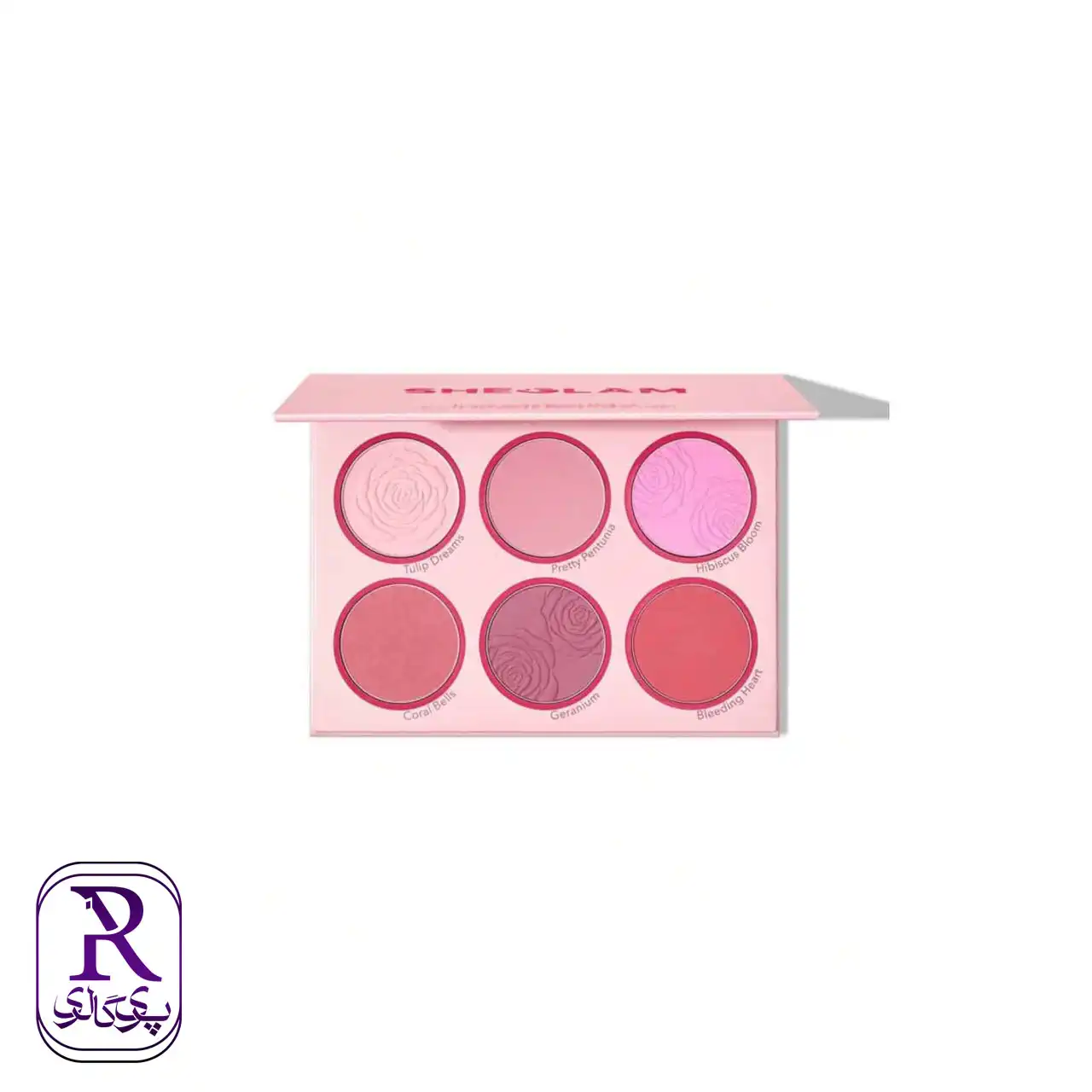 sheglam-floral-flush-blush-palette پالت رژگونه 6 رنگ نارنجی فلورال فلاش شیگلم Sheglam Floral Flush Blush Palette - تصویر 1