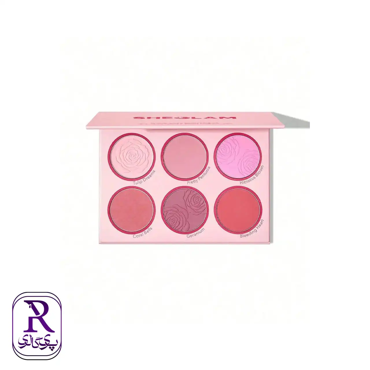 sheglam-floral-flush-blushing-bouquet پالت رژگونه ۶ رنگ صورتی شیگلم SHEGLAM Floral Flush Blushing Bouquet - تصویر 1