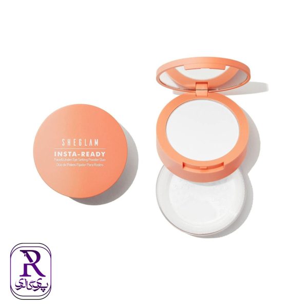 پودر فیکس دو منظوره شیگلم صورت و زیر چشم رنگ Natural Linen نارنجی