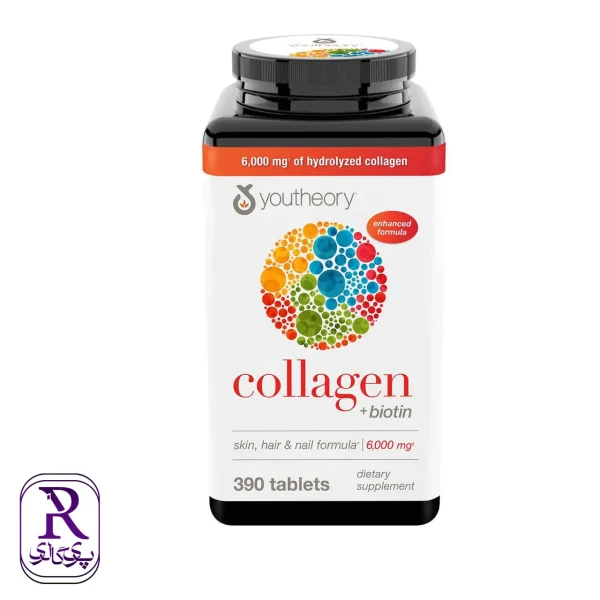 تقویت کننده کلاژن یوتئوری دارای ویتامین C حاوی 390 قرص