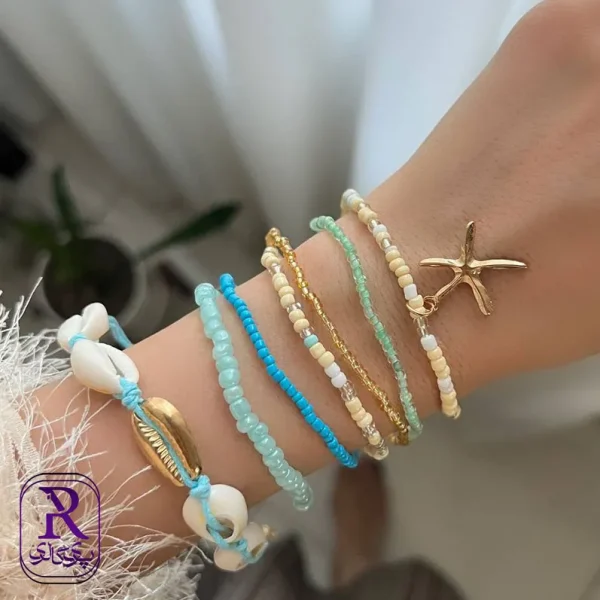 دستبند پکی چندتایی مدل اقیانوس