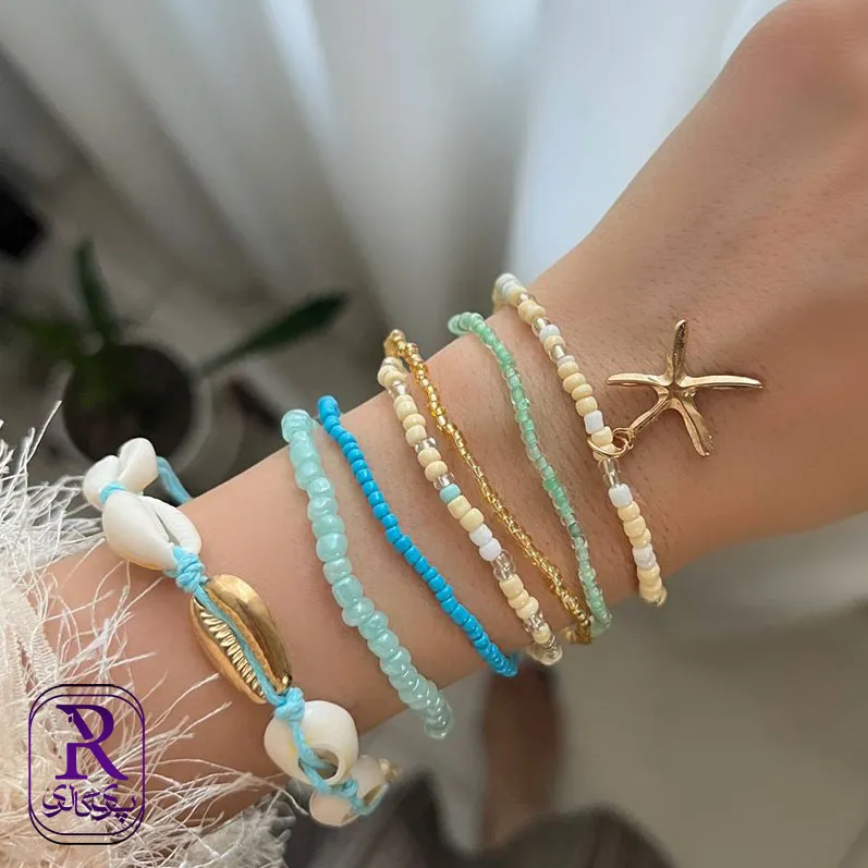 دستبند پکی چندتایی مدل اقیانوس