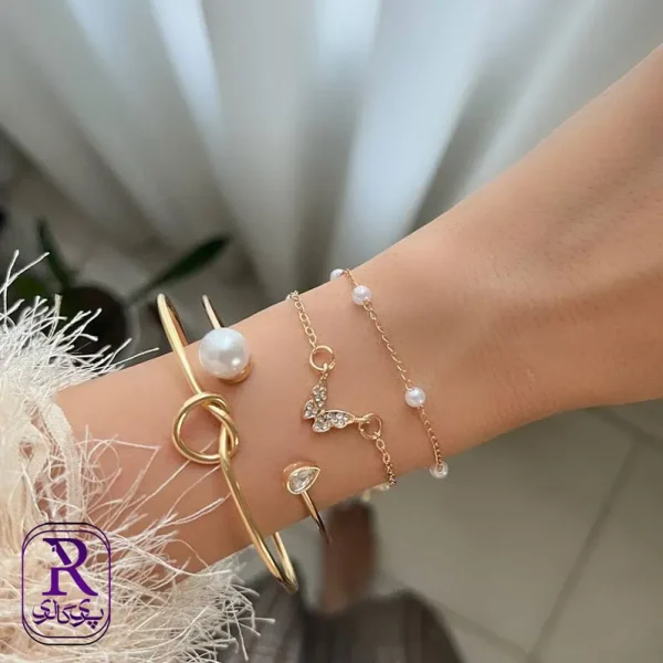 دستبند پکی چندتایی مدل بنگل