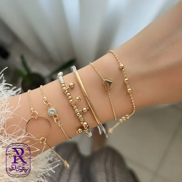 دستبند پکی چندتایی مدل دلوین