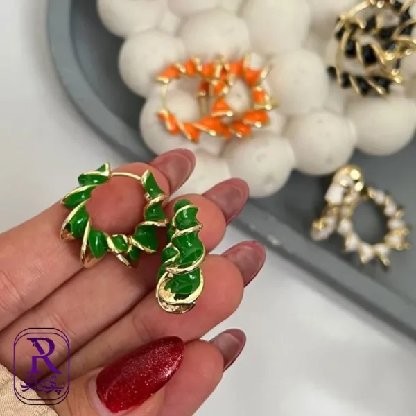 گوشواره میناکاری 3